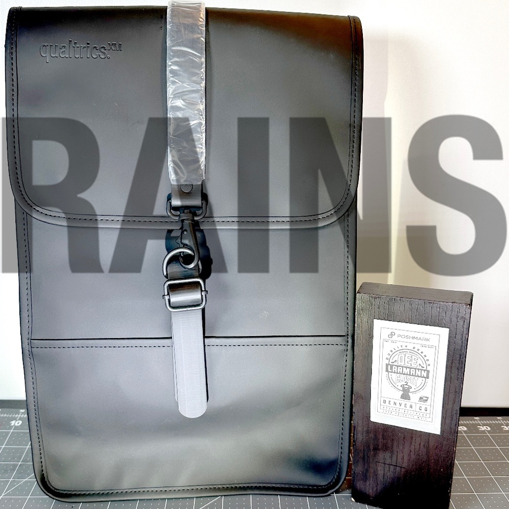 RAINS®  |  BACKPACK  |  MINI  |  BLACK on BLACK  |  NEW w/ TAGS